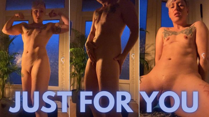 Just For You: Muscle Trans Tease and Self-fuck
