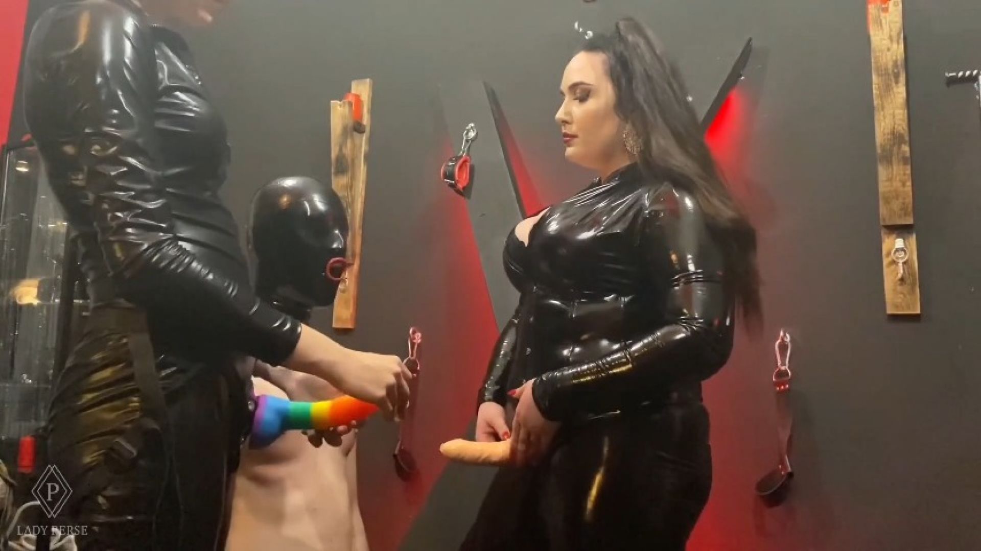 Double face fucking for slave