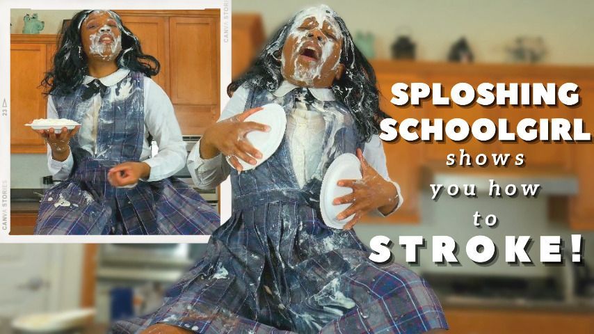 Sploshing Schoolgirl - Pie In Face JOI