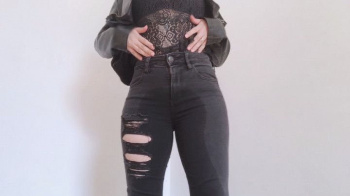 Rewetting Black Jeans Custom