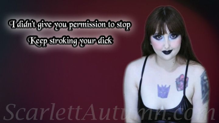 I didn't give you permission to stop