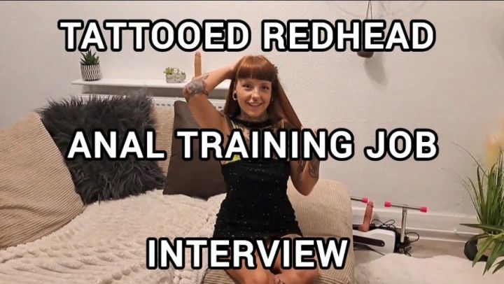 ANAL INTERVIEW WITH REDHEAD ENDS WITH FACIAL GOLDEN SHOWER