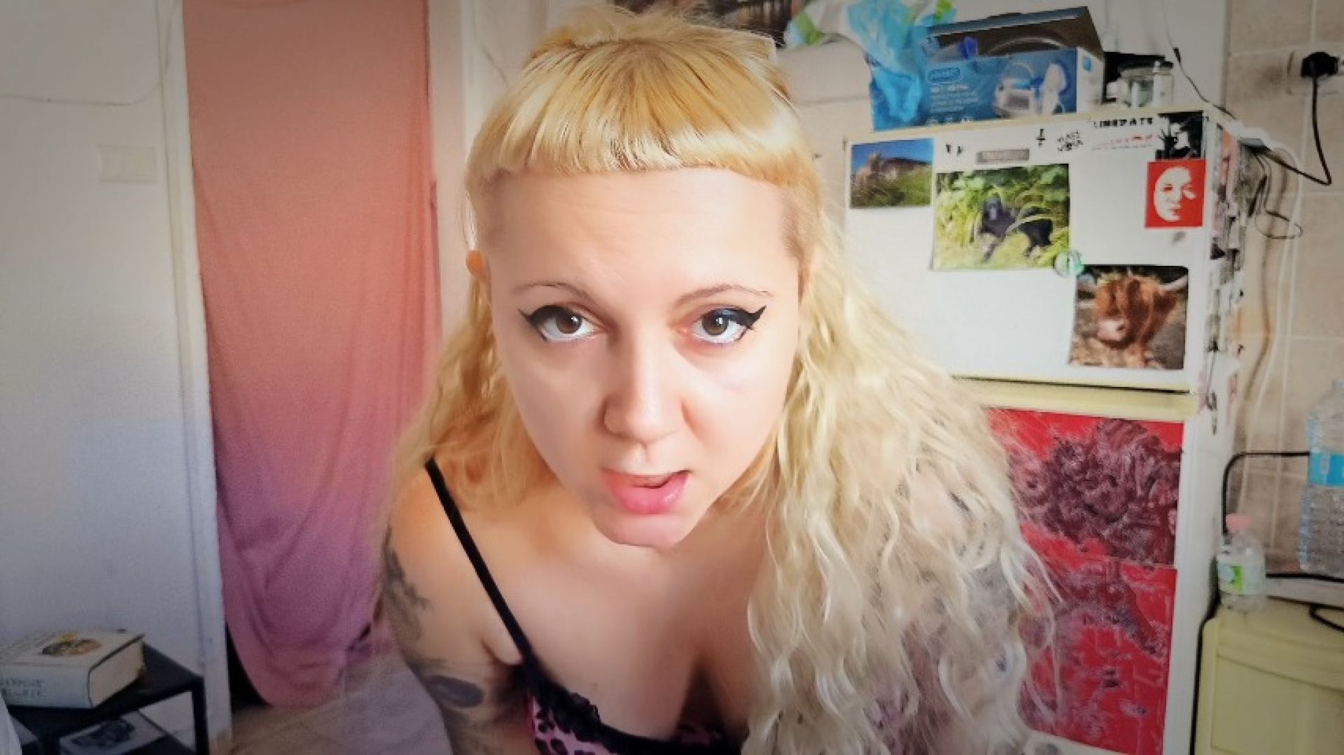 Step-Daddy forgot my bday, so I pee on his newspaper