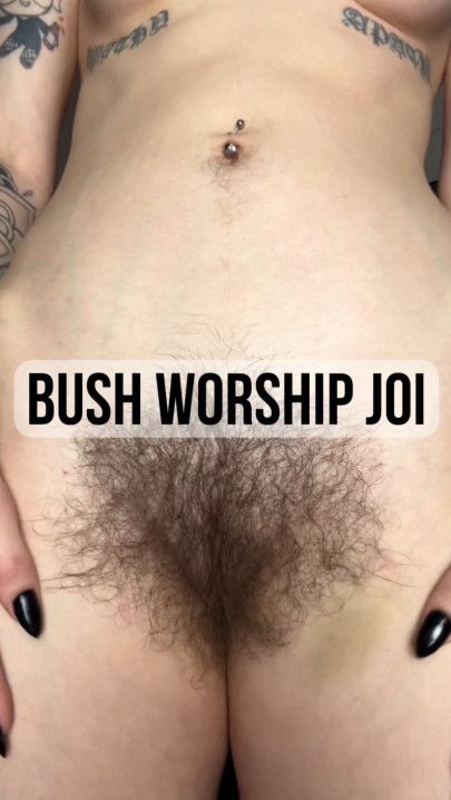 Hairy bush worship JOI