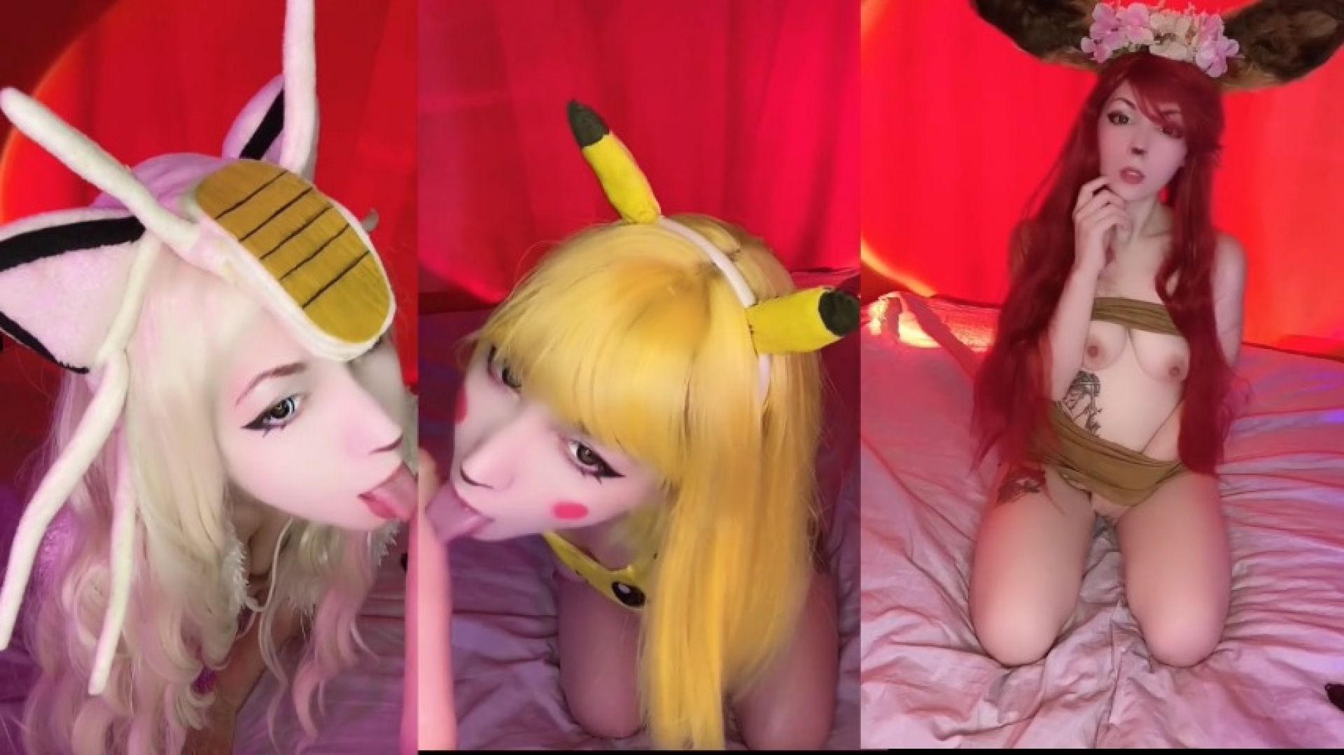 You're fucking three Pokemon girls