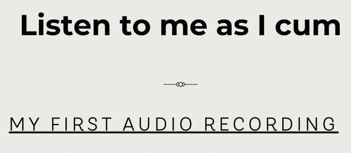 Masturbation Audio