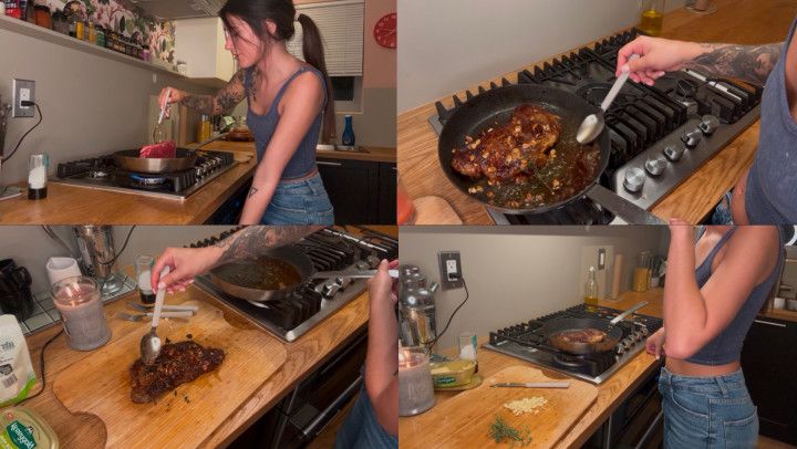 Cook a steak with me