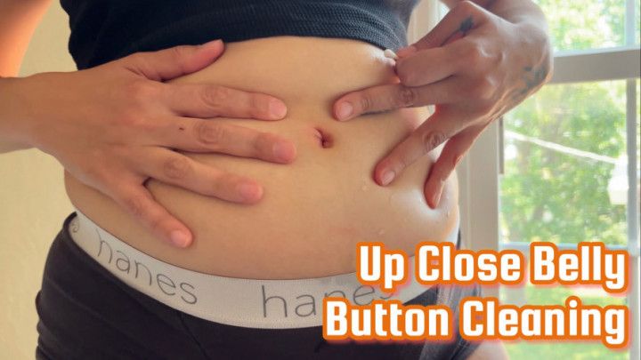 Bellybutton Cleaning - Close Up, Piercing Removal, Fingering