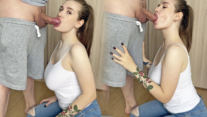 BLOWJOB FROM BUSTY BEAUTY