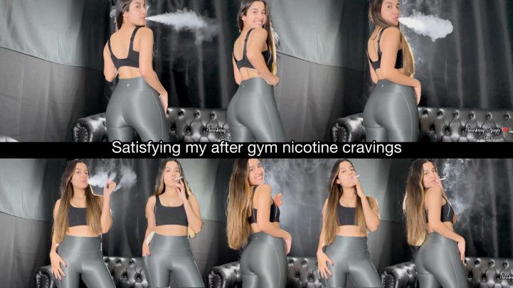Satisfying my after gym nicotine cravings