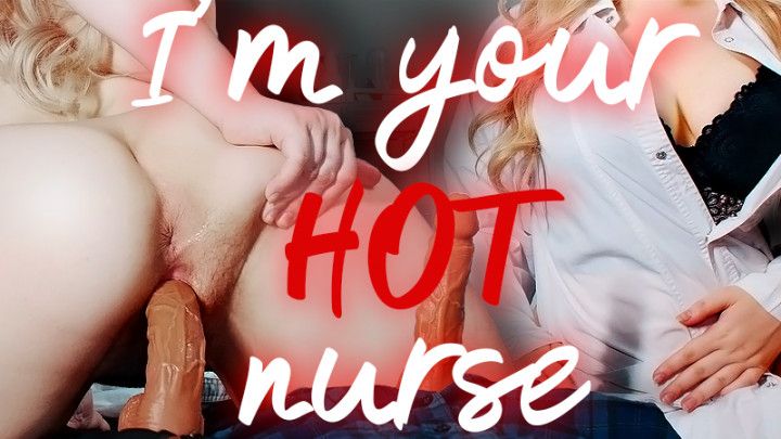 Blonde Nurse Roleplay Dildo Creampie POV
