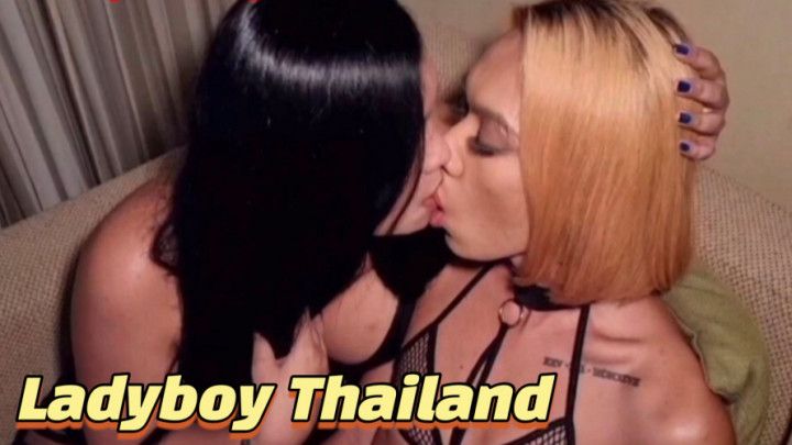 Ladyboy - Kink 3some - Pee on cock - Cum 2 Times