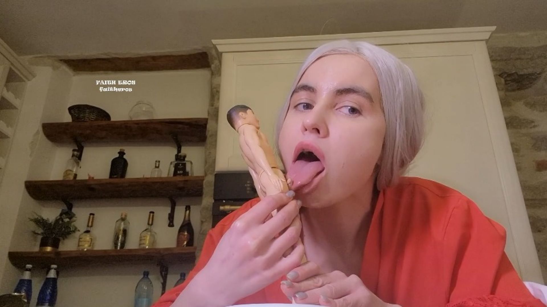 TRYING MY BEST TO LOCATE YOUR COCK WITH MY TONGUE