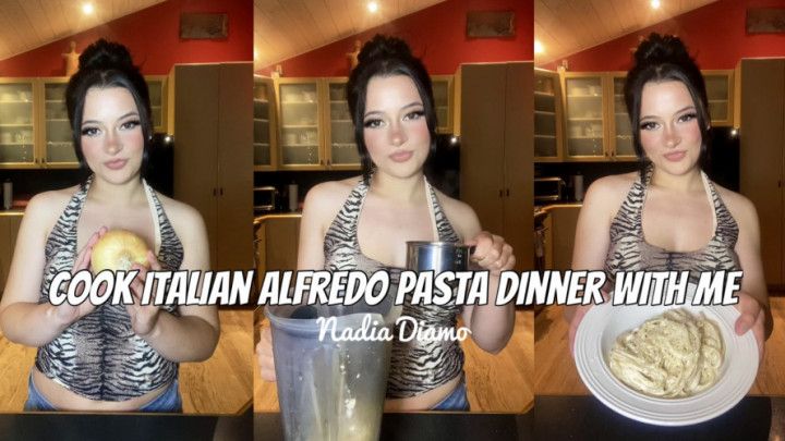 Cook Italian Alfredo Pasta For Dinner With Me