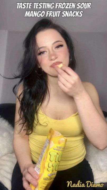 Taste Testing Sour Mango Frozen Fruit Snacks