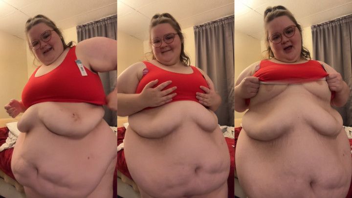 sports bra titty reveal