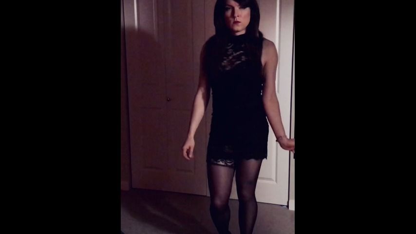 Black Dress Strip Tease