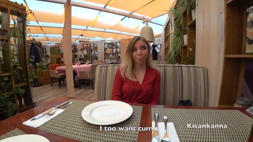 Lovense in a restaurant