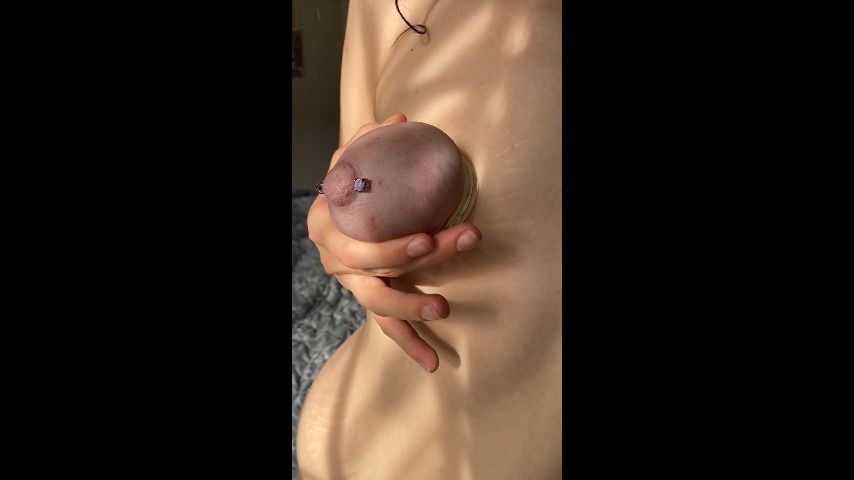 Rubber Band Titty Bondage