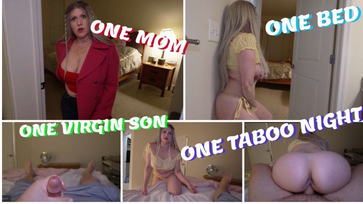 HORNY step-MOM VIRGIN step-SON ONLY ONE BED - HD