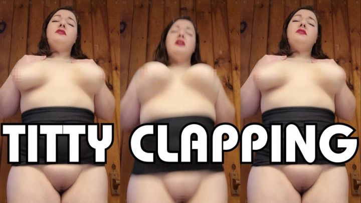Jumping Titty Clapping BBW