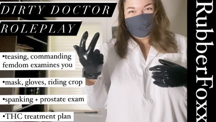 BBW FemDom Masked Gloved Doctor Roleplay