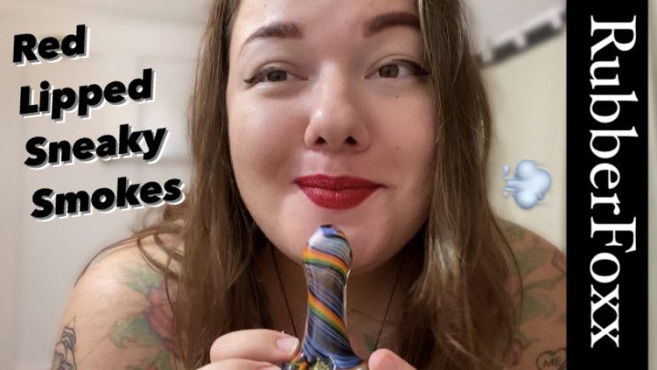 Smoking in Red Lipstick