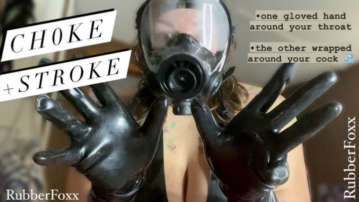 POV Gas Mask Breath Control + Fast jerk off