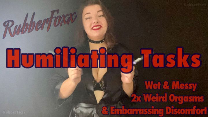 Femdom Humiliation Tasks: JOI, Sploshing, CEI