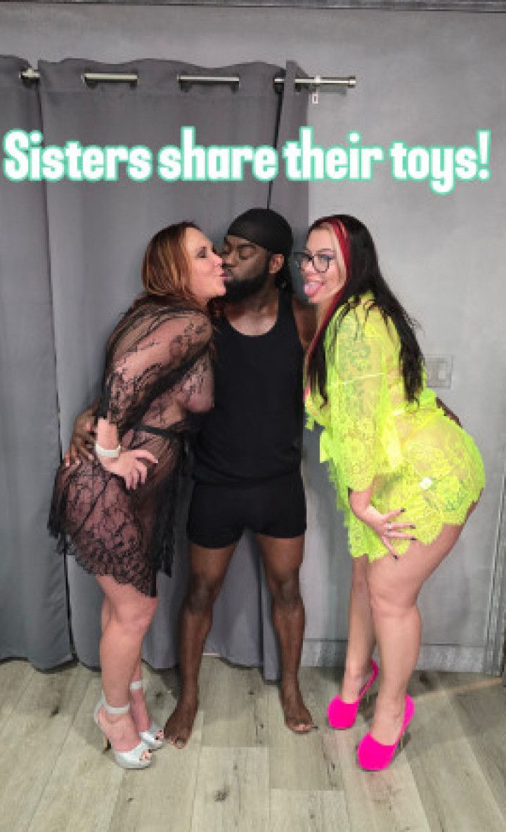 step-Sister Hotwives share their new BBC toy