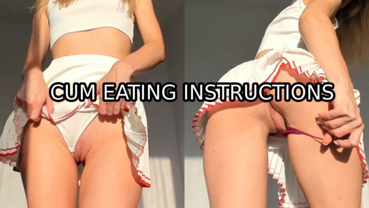 I Tease You With Upskirt Views And Make You Eat Your Cum