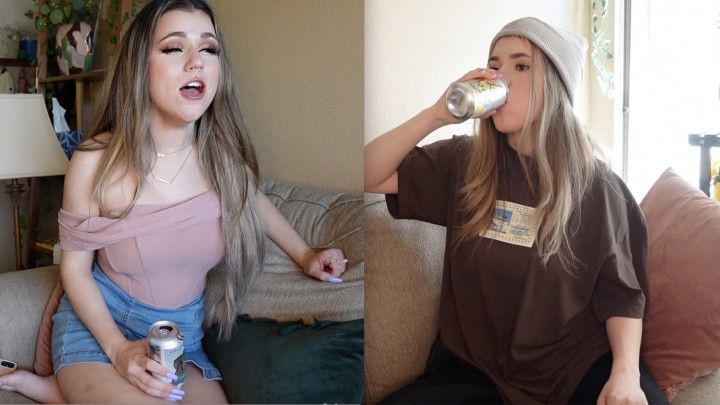 2 step-Sisters in a Burping Contest