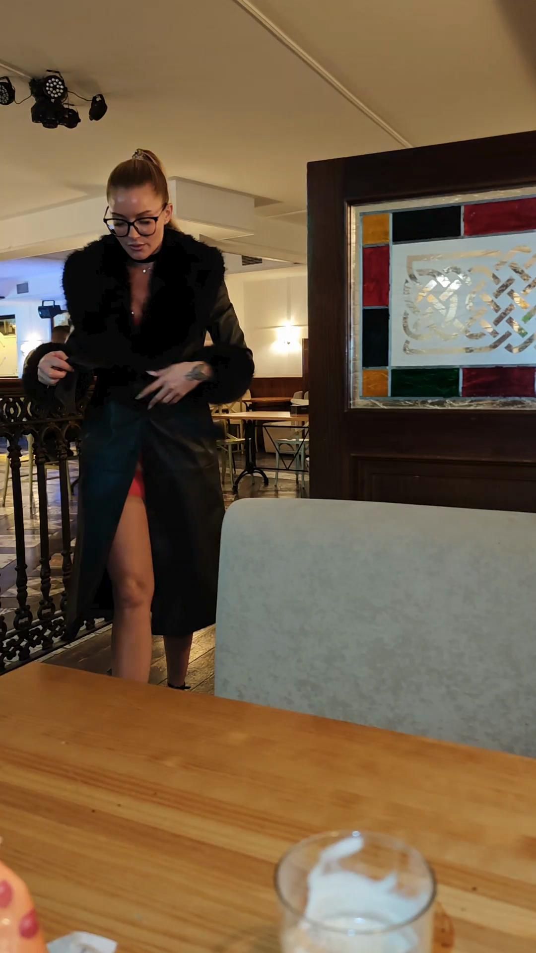 Flashing Lingerie in a Pub