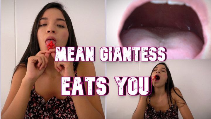 The mean giantess wants to taste you