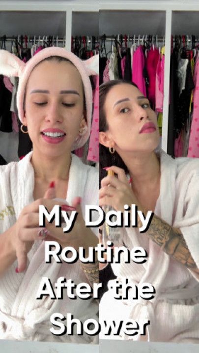 My daily routine after leaving the shower