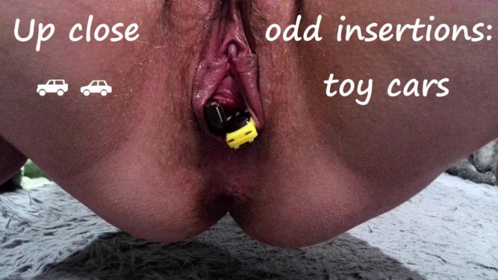 Up close odd insertions: toy cars