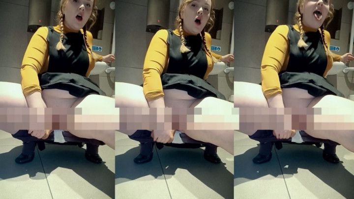 Slut Public Toilet Anal Pump