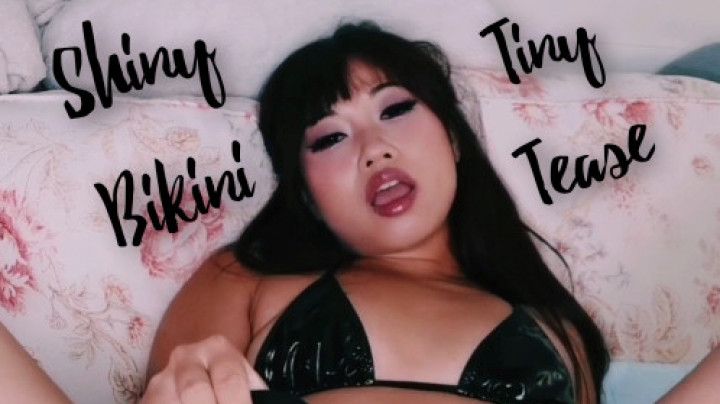 Black Latex Bikini Babe