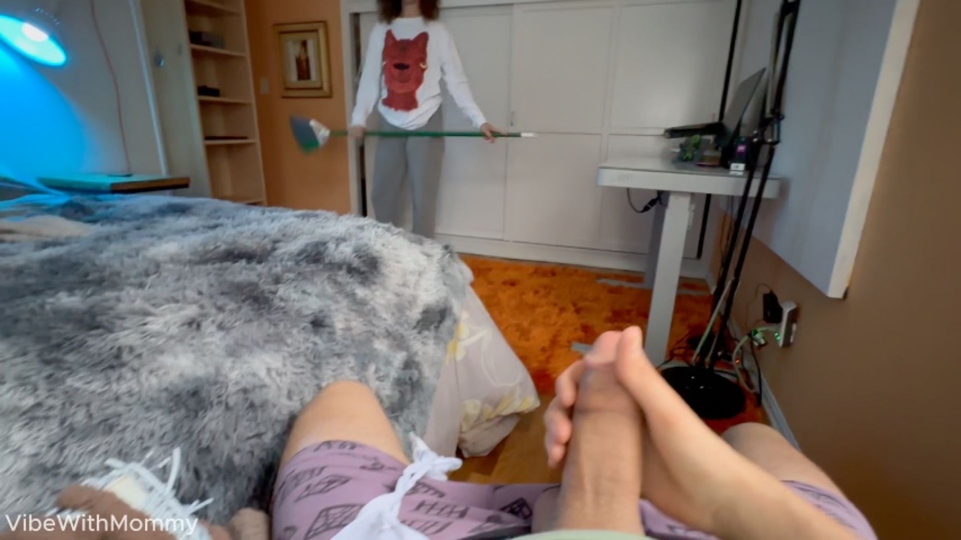 step-mom Catches You and Says You Have a NICE COCK