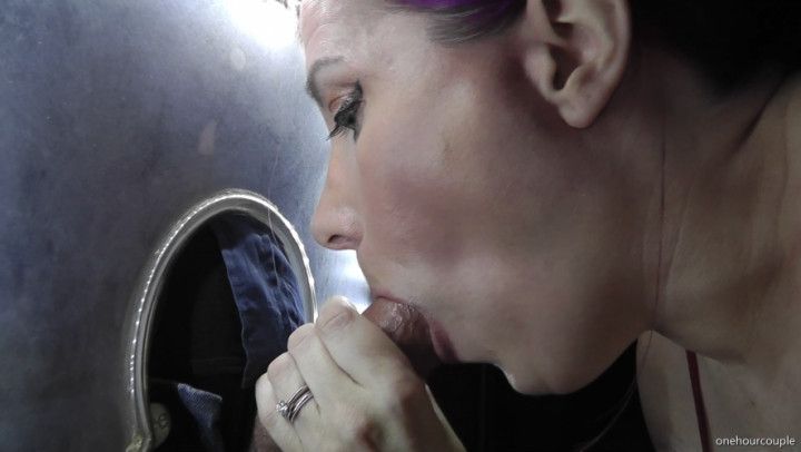 HOTWIFE CREAMPIED AT GLORYHOLE PARTY