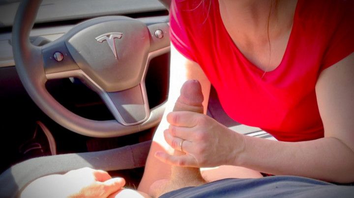 Dirty Talking Tesla Uber Driver Blowjob, Story Telling BJ