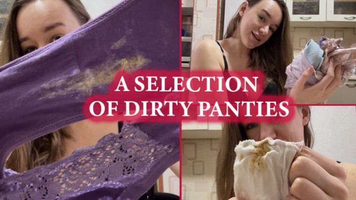 A selection of dirty panties
