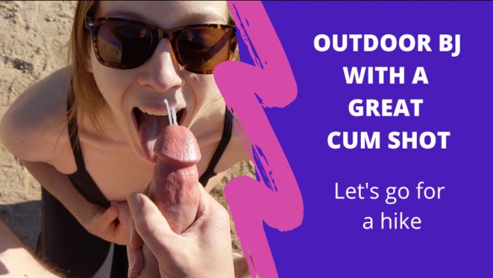 Outdoor Blowjob with Great Cum Shot