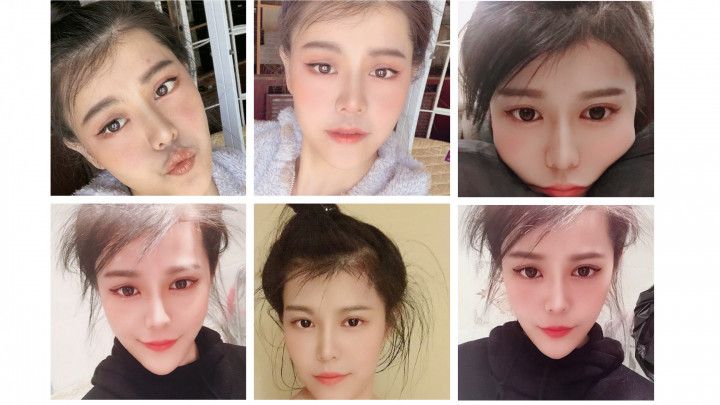 Asian Chinese goddess M Beautiful  headshots