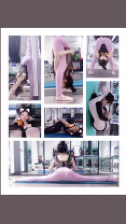 A collection of challenging yoga poses for a disciplined dai