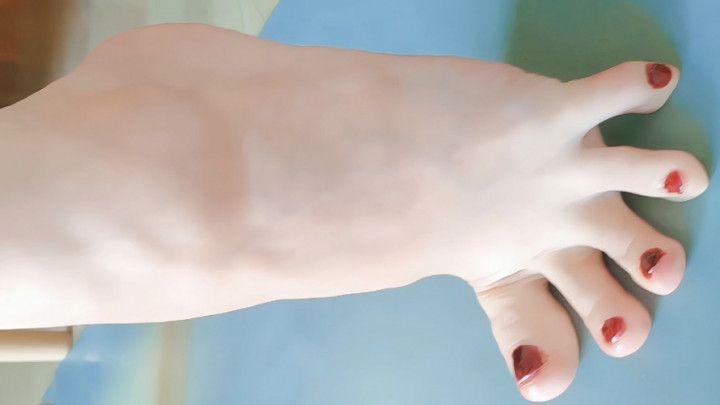 Asian Chinese girl beautiful foot feet