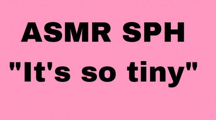 ASMR small penis humiliation