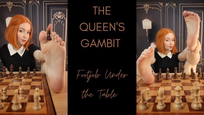 Queens Gambit - Footjob Under the Table