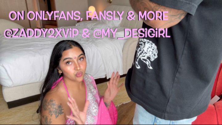 Zaddy2x gives Vishaka @my_desigirll BIG FACIAL cumshot pt.2