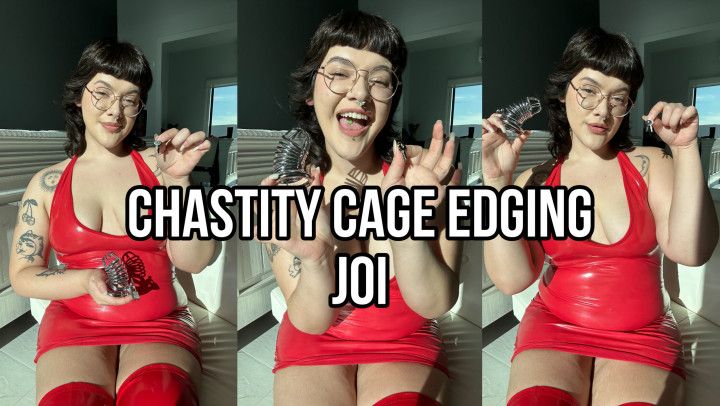Chasity Cage Edging JOI